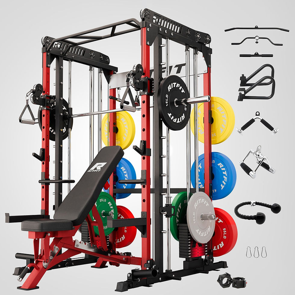 RitFit M1 PRO Smith Machine Weight Stack Home Gym Package