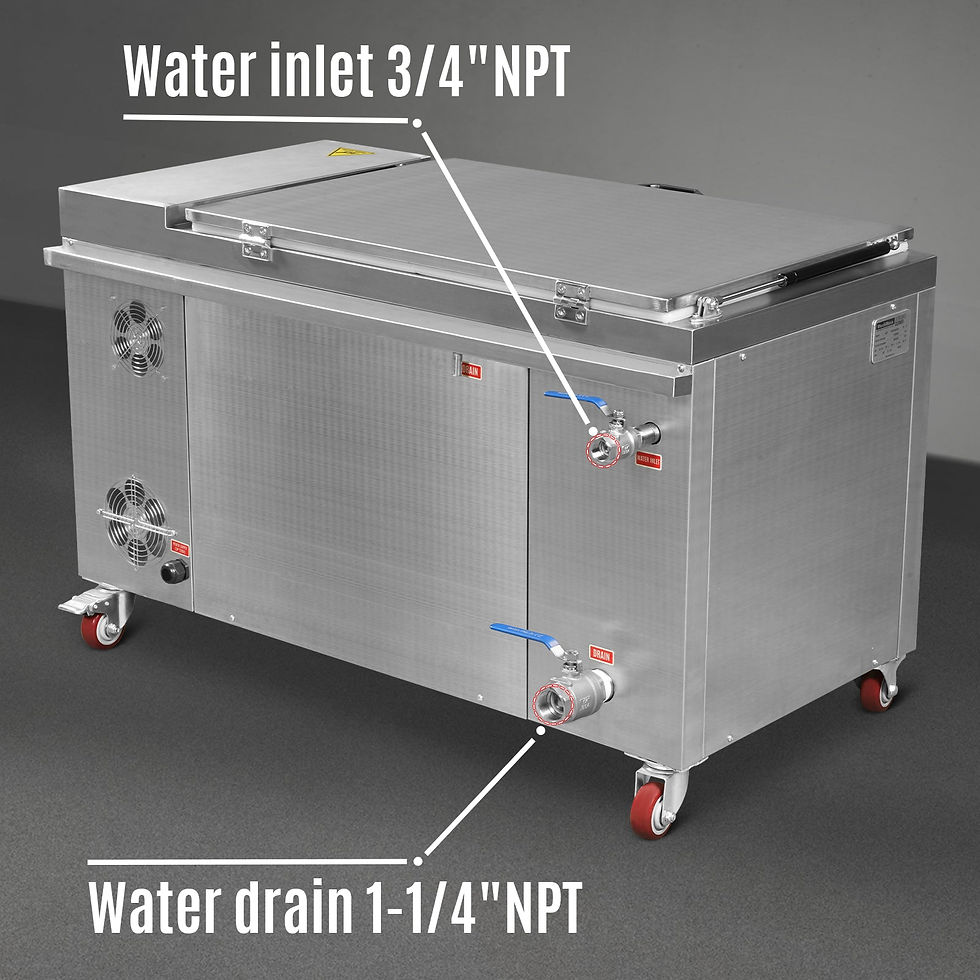 Thumbnail: 32 Gal / 120L Heavy Duty Industrial Ultrasonic Parts Washer, 28kHz 20