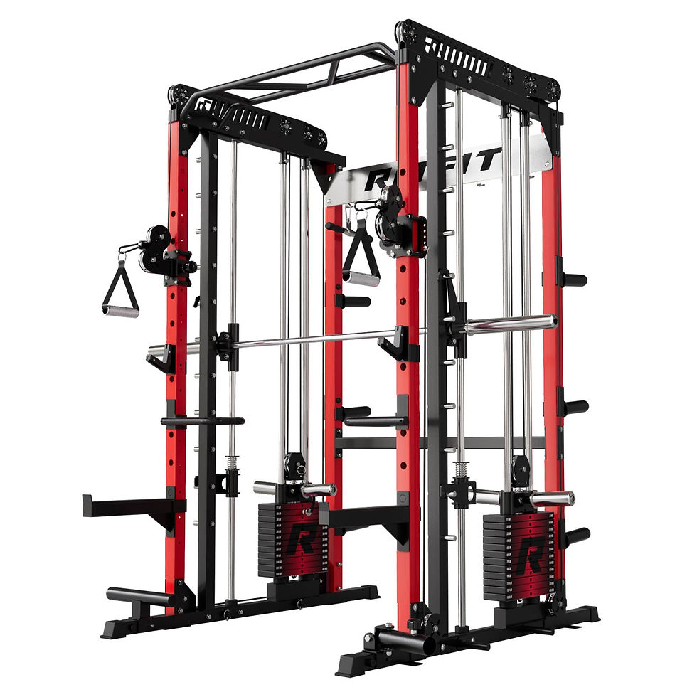 RitFit M1 PRO Multi-Functional Smith Machine with Cable Crossover System and Squ