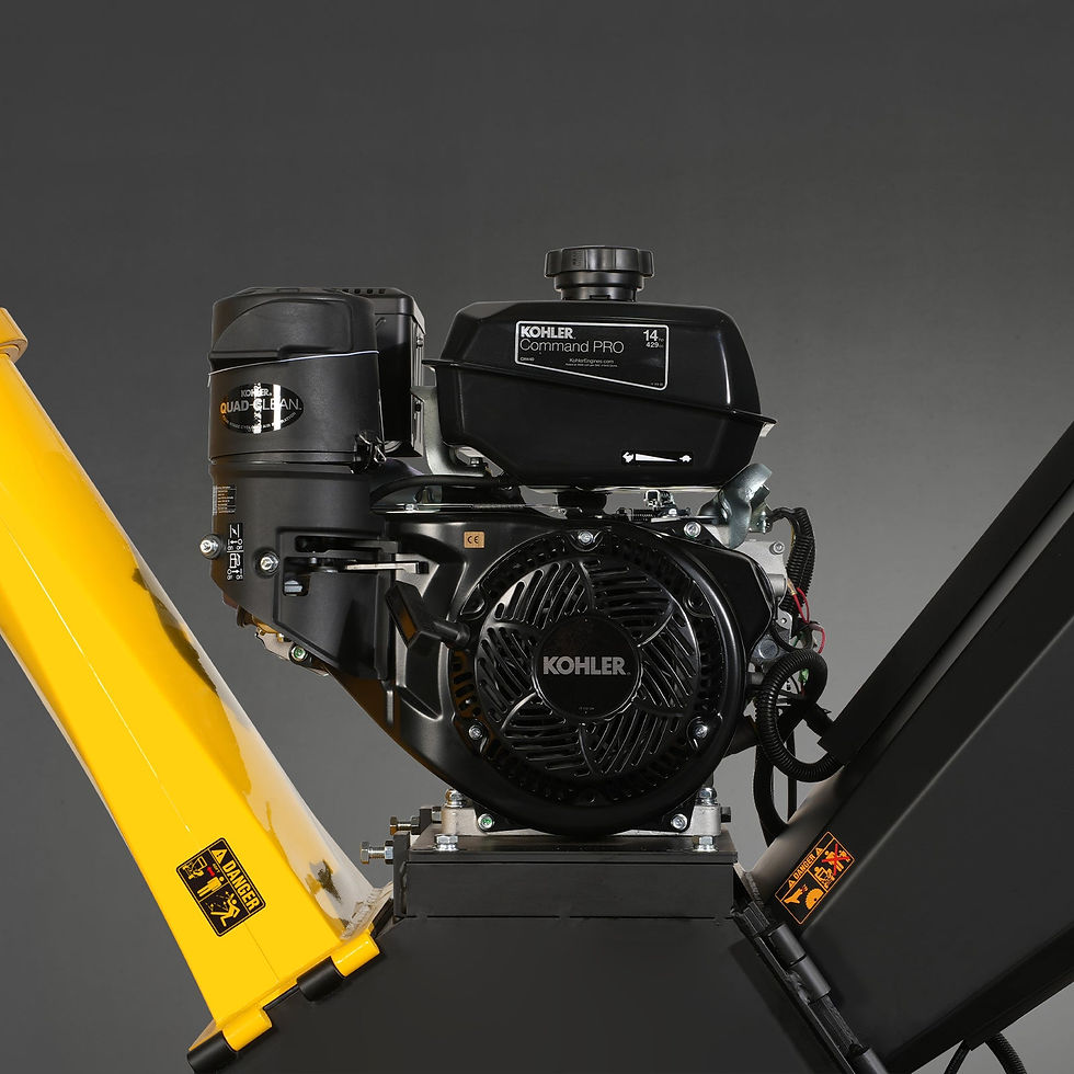 5 inch E-start KOHLER 429cc Gasoline Engine Powered Wood Chipper, GS1500