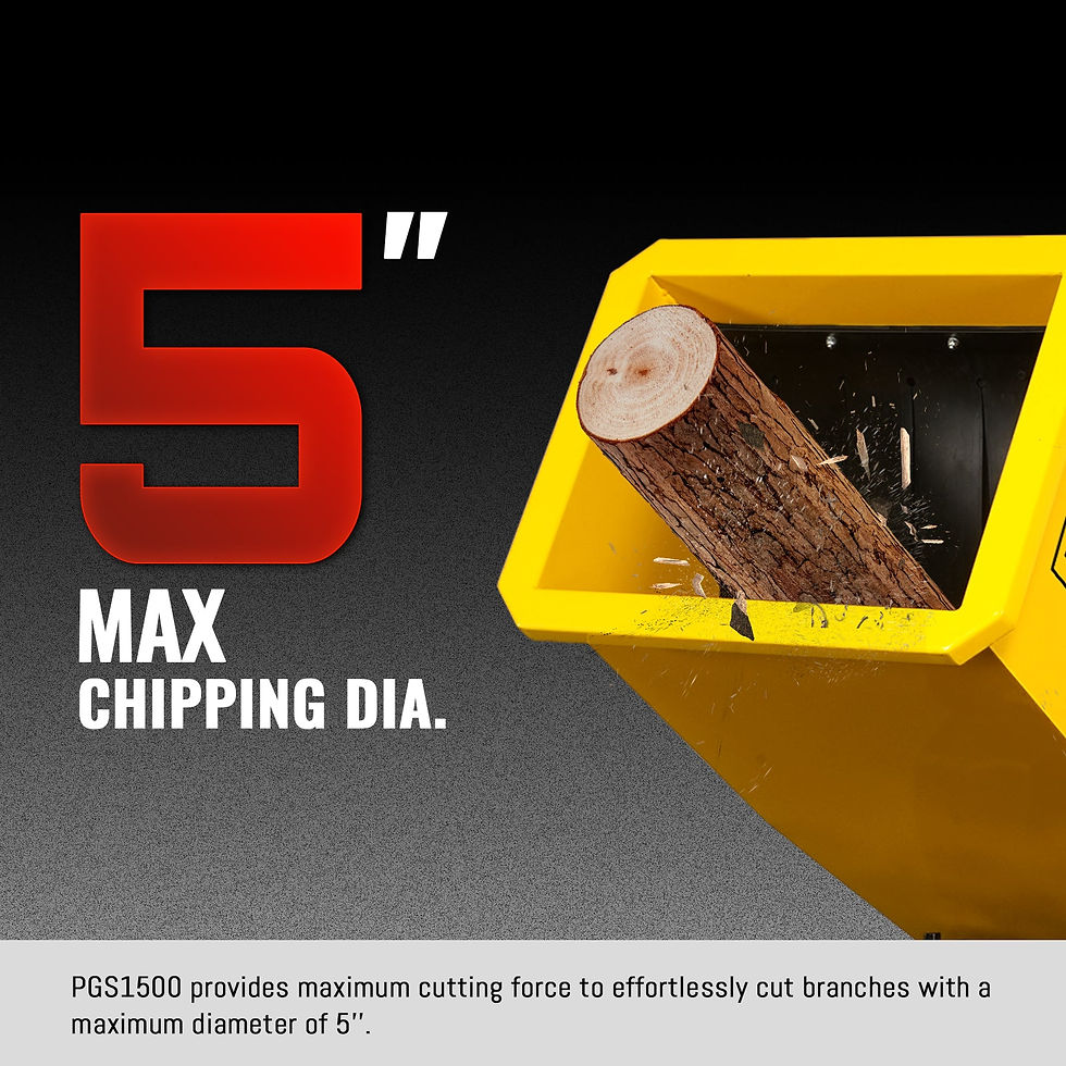 5 inch E-start DUCAR 420cc 15hp Gasoline Engine Powered Drum Wood Chipper with