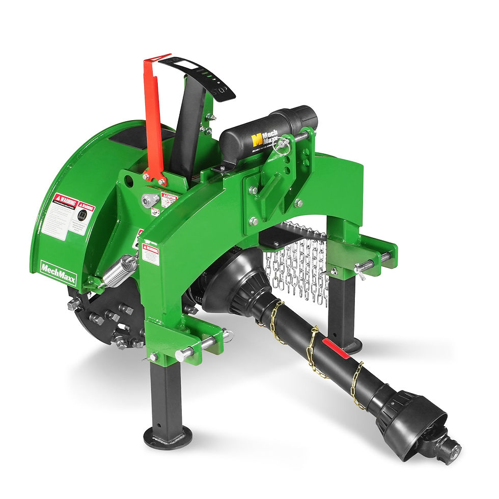 3-Point PTO Stump Grinder with 34 Carbide Teeth (PTO Shaft Included with Slip