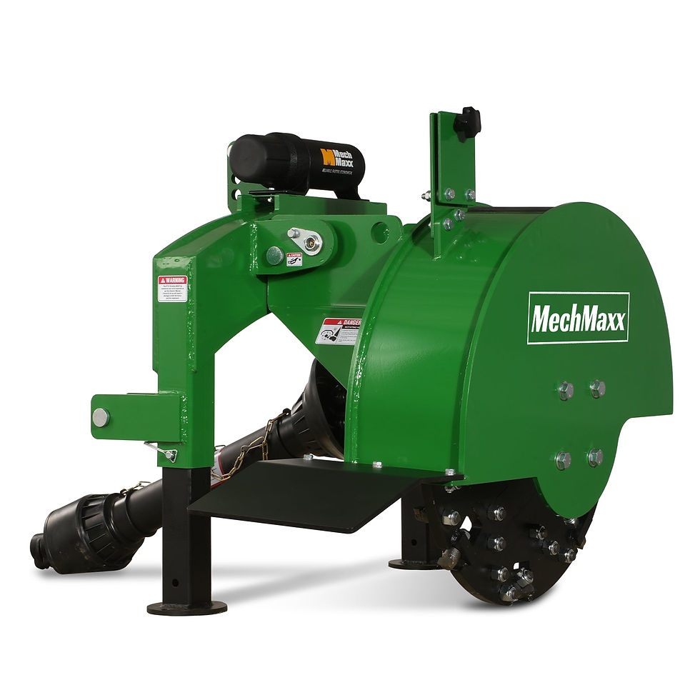 Thumbnail: 3-Point Hitch PTO Stump Grinder with 34 Carbide Teeth (PTO Shaft Included with