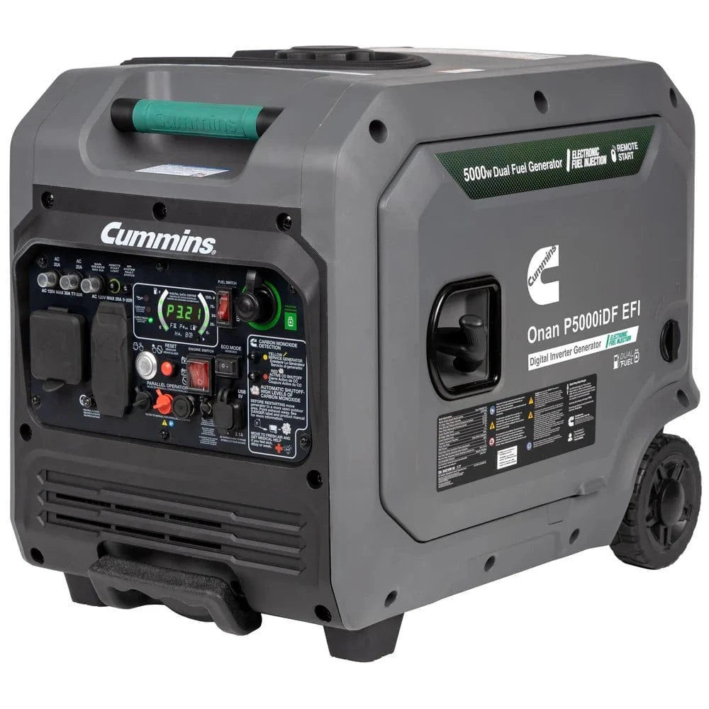 Cummins Onan P5000iDF EFI – 5000W Dual-Fuel Inverter Generator | Gas & Propane