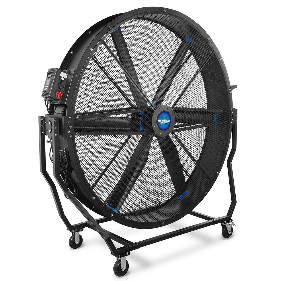 Thumbnail: 79" Portable Industrial Fan with Variable High-Efficiency PMSM Motor,Tiltable
