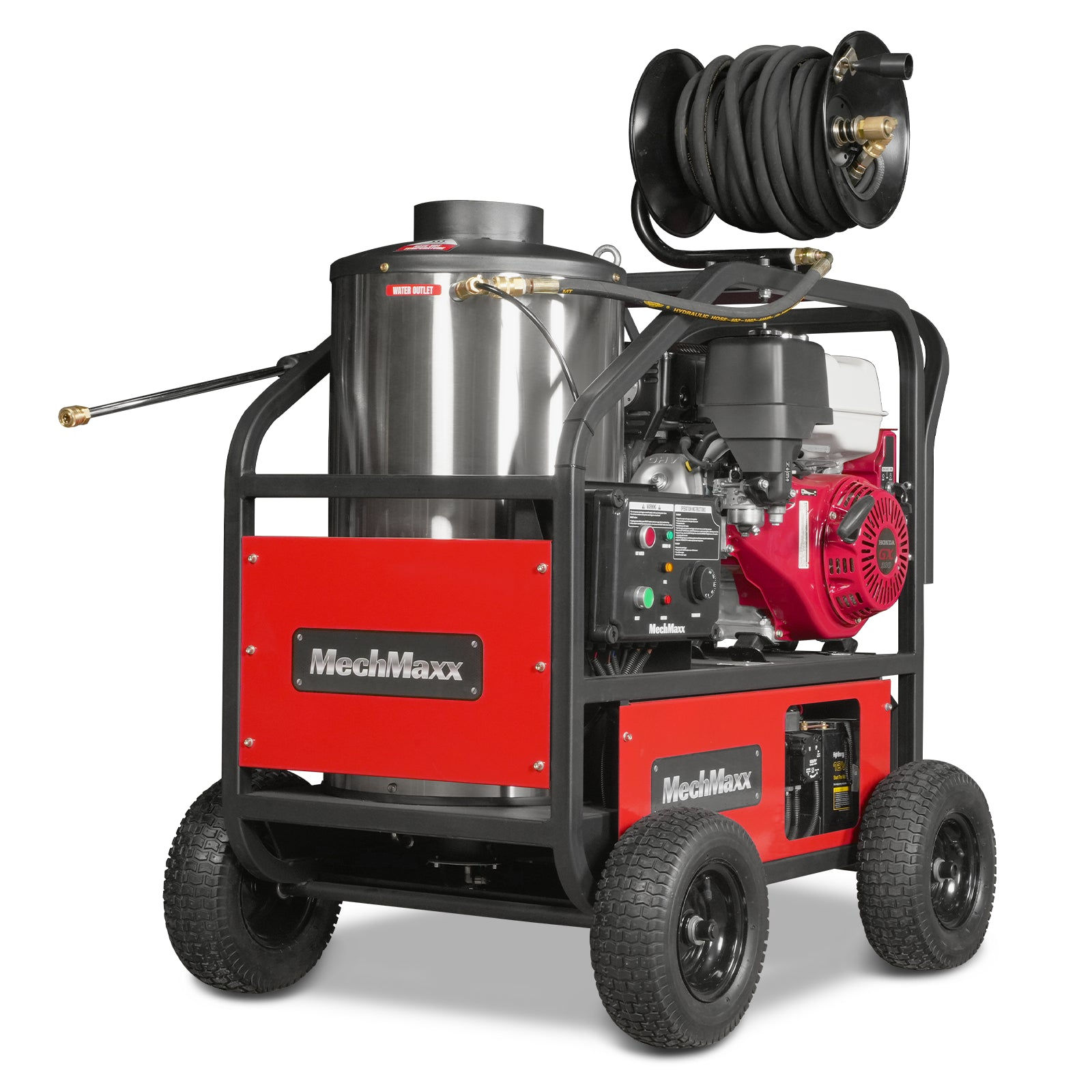 4000 PSI 4 GPM HONDA E-Start Engine Hot Water Pressure Washer with Hose Reel