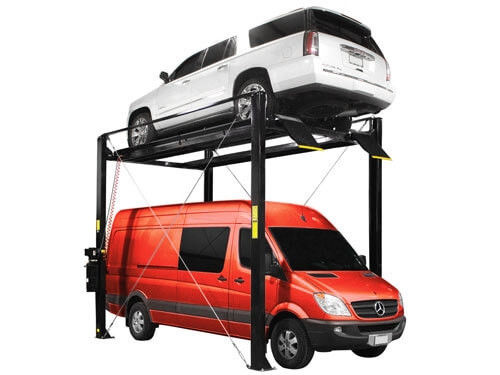 Atlas ST-7000 Super-Tall Four-Post Storage Lift – 7,000 lb Capacity