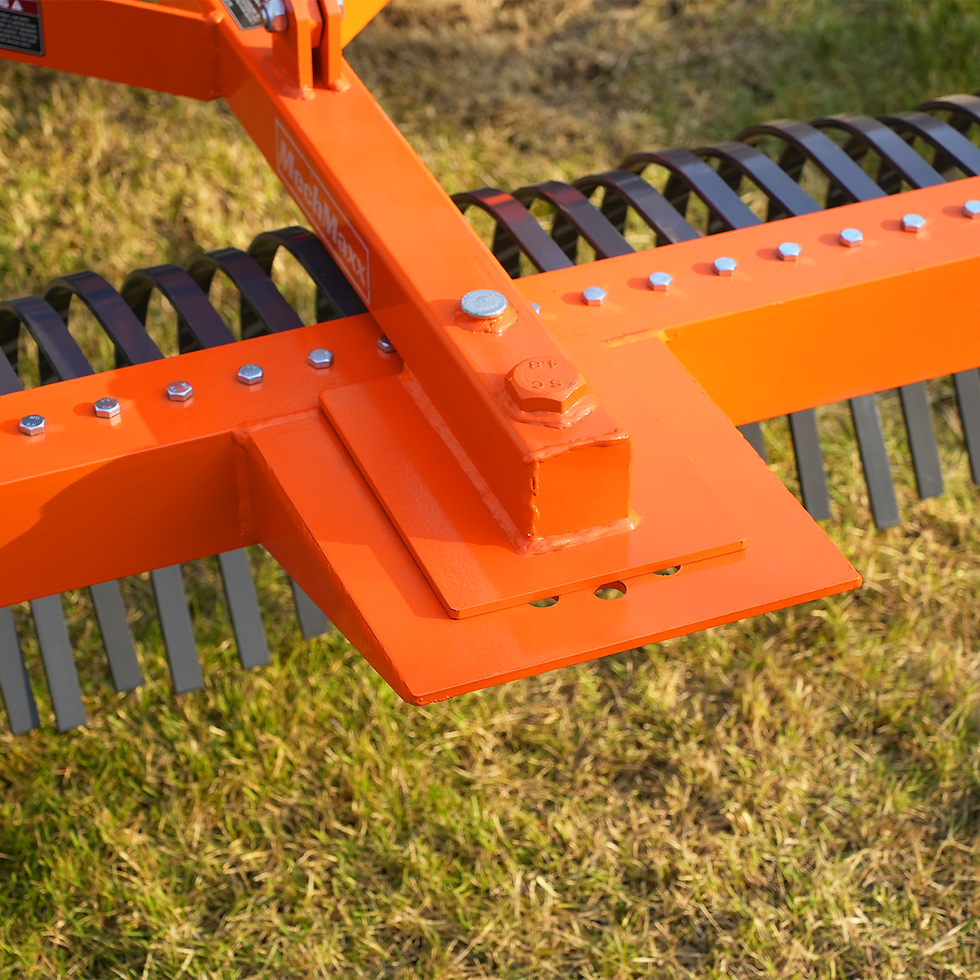 Thumbnail: 72" Landscape Rake with 36 Tines 3 Point Hitch Tractor Attachment, LR72