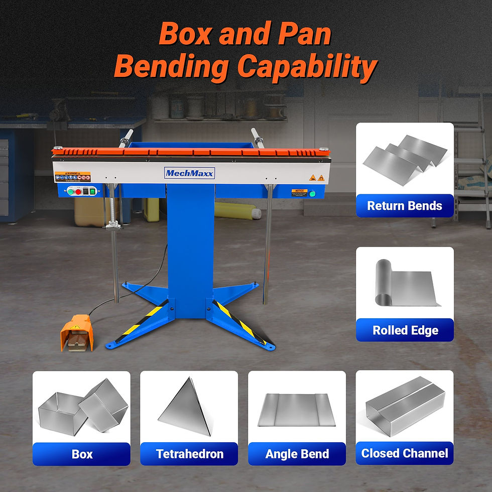 Thumbnail: 48'' Industrial Magnetic Pan and BOX Heavy Duty Sheet Metal Brake 20 Gauge