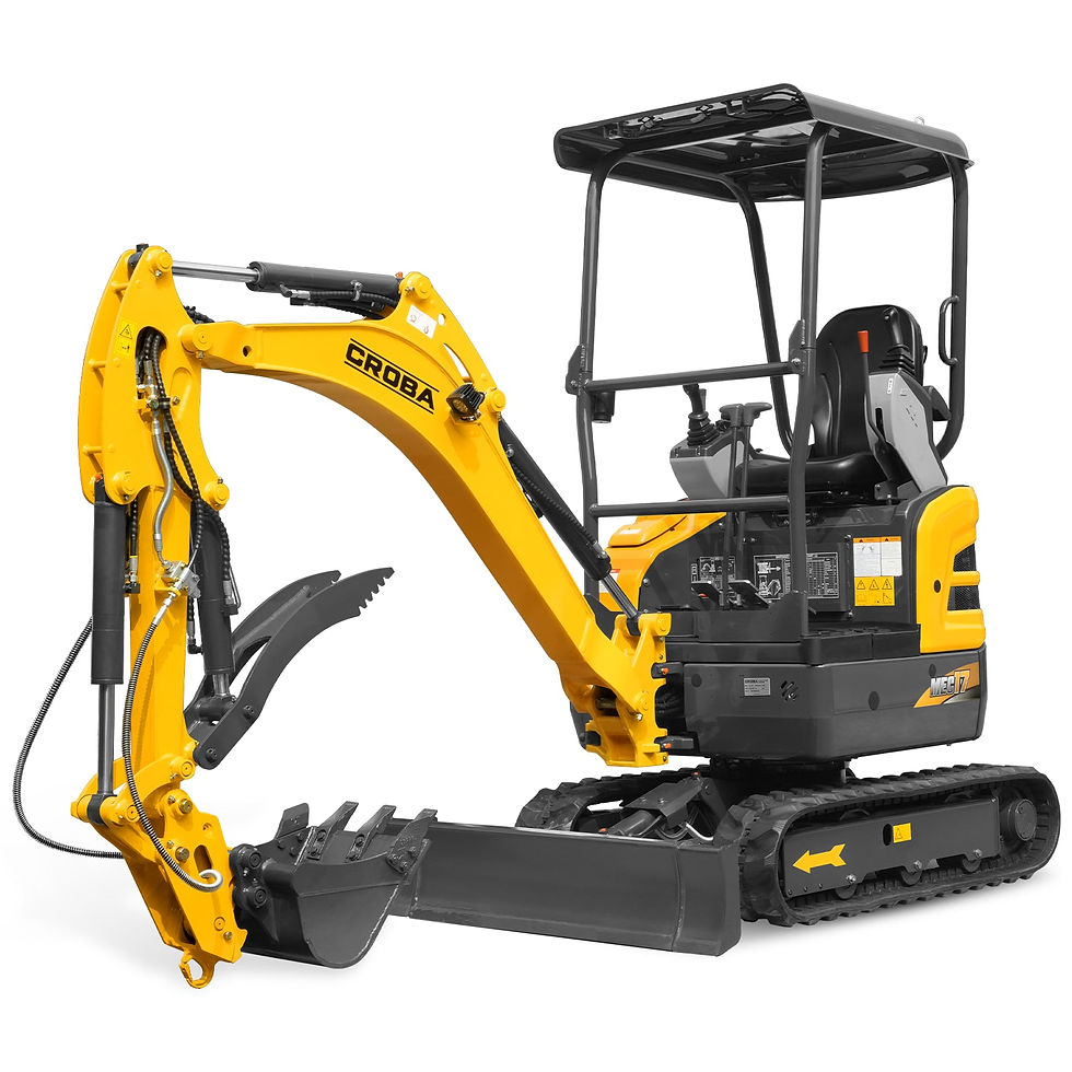 Mini Compact Excavator Kubota D902 Engine, 95" Max. Digging Depth, 1.7 Ton, 4190