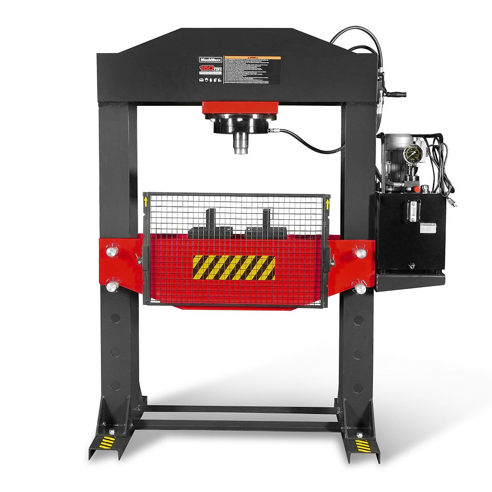 150 Ton H-Frame Electric Hydraulic Shop Press with Double-Acting Cylinder