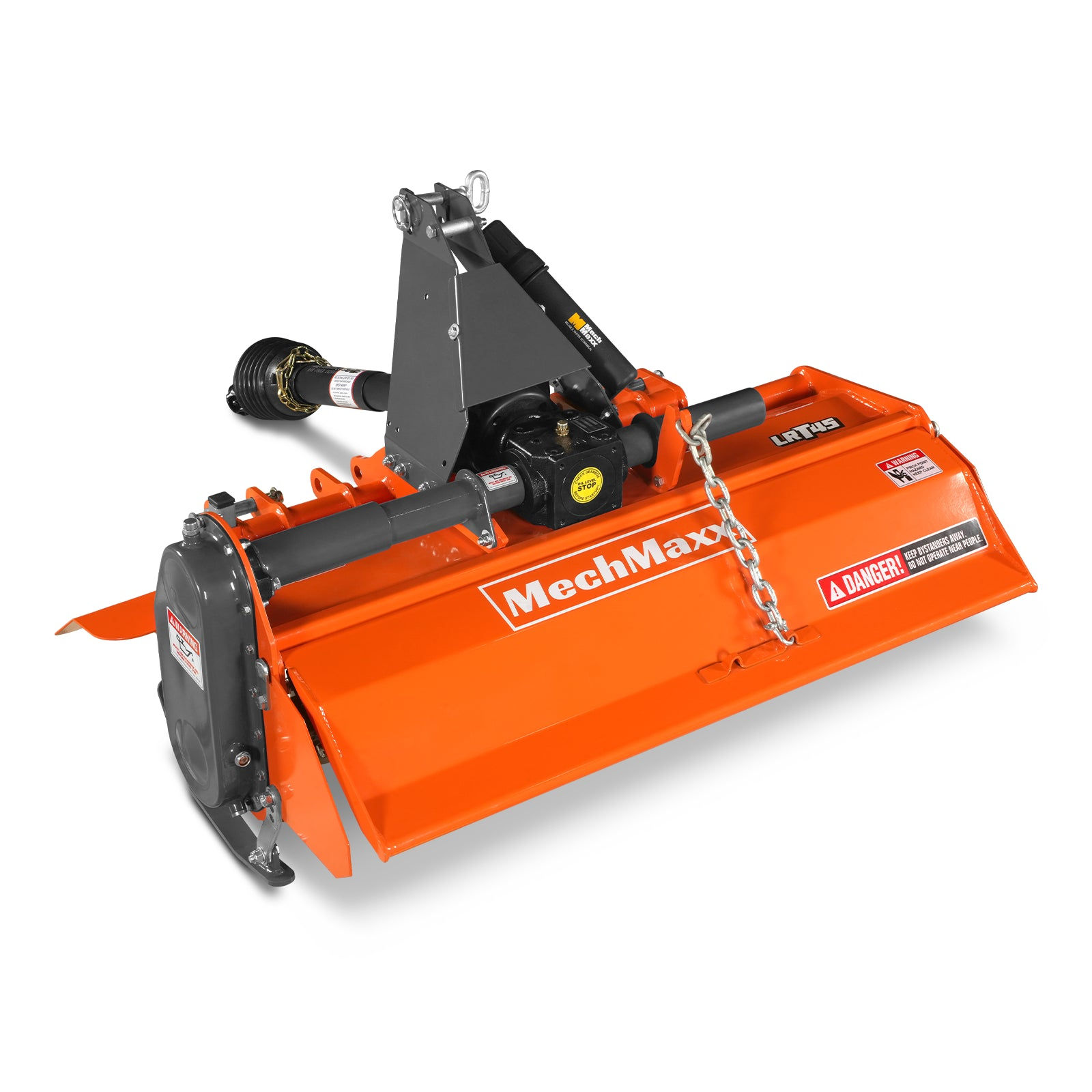 45 in Rotary Tiller, 3 Point Hitch Cat.1, Chain Drive, PTO Shaft Included with