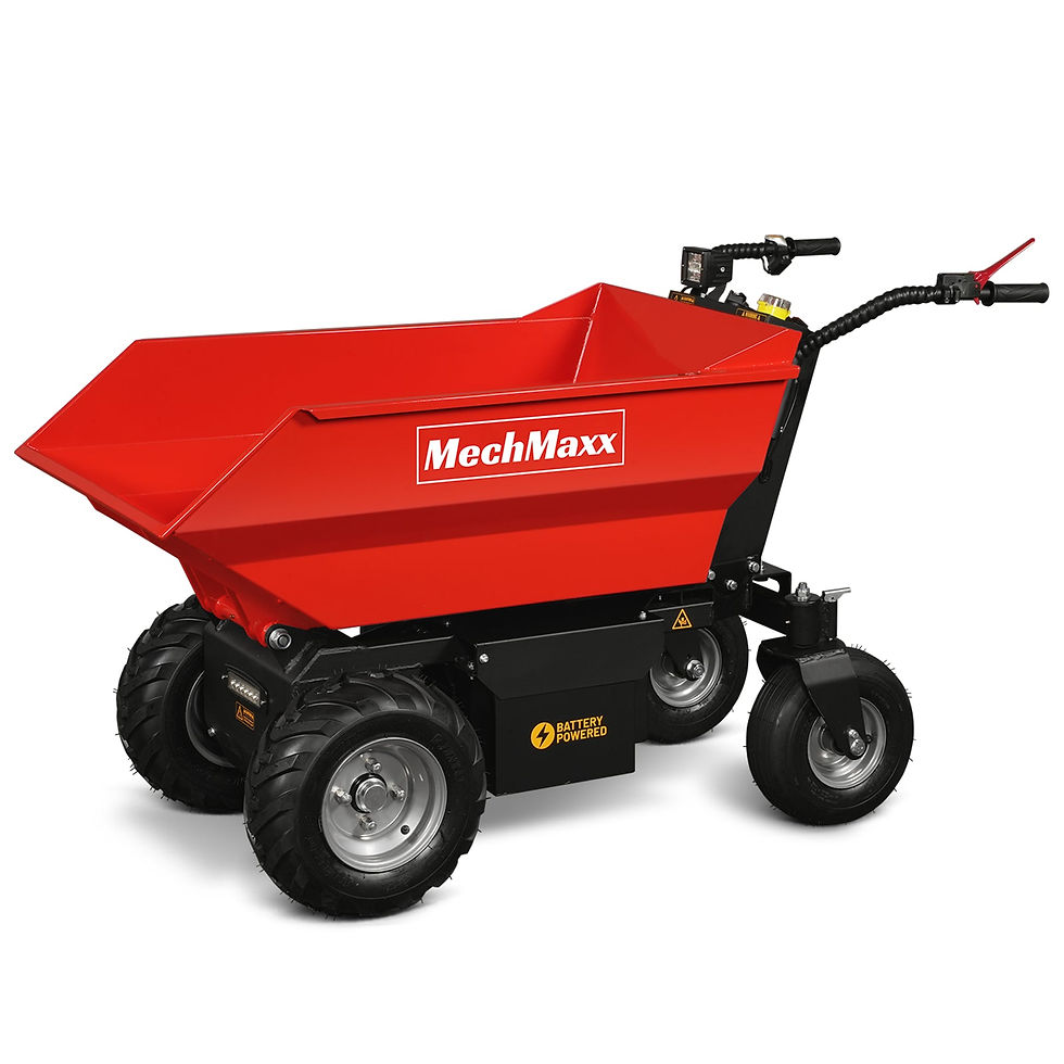 1100lb Loading 1000W DC Motor 48V Battery Powered Hydraulic Tipping Dump Cart