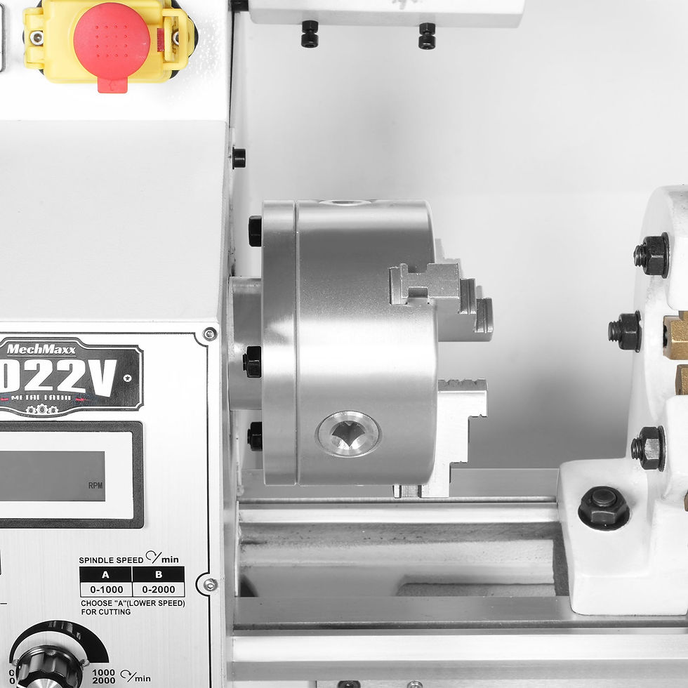 Thumbnail: 10'' x 22'' Industrial Metal Lathe Machine with DRO High Precision Benchtop