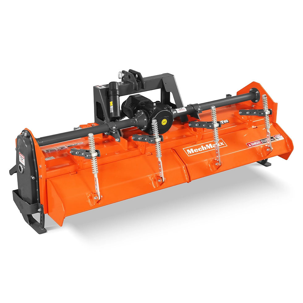 90 in Heavy Duty Rotary Tiller, 3 Point Hitch Cat.2, Gear Drive, PTO Shaft