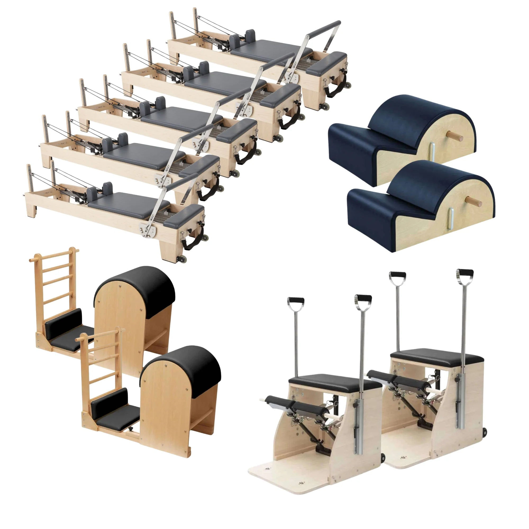 Elina Elite – Small Group Pilates Studio Package (5 Reformers, 2 Chairs & 2 Barr