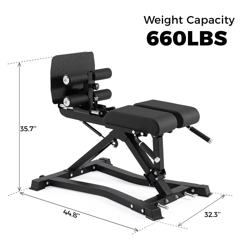 RitFit BE01 Adjustable Back Extension Machine for Home and Gym