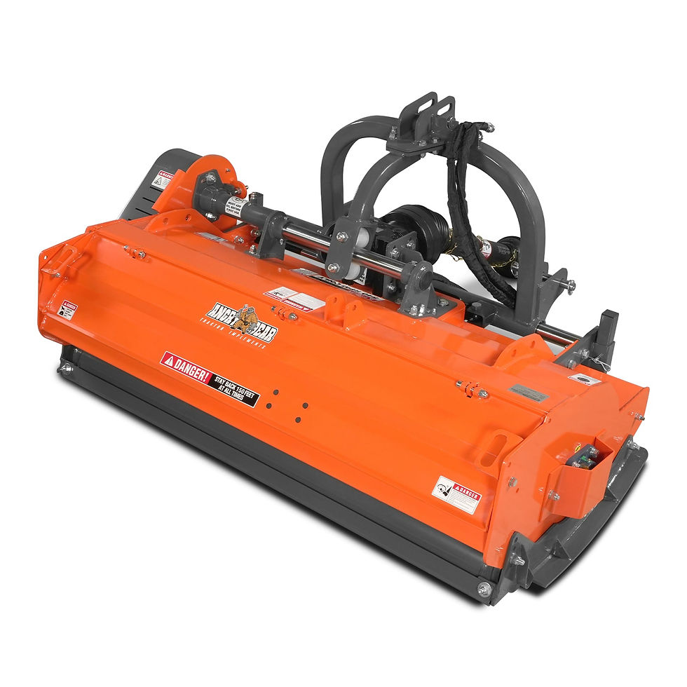 63" Heavy Duty PTO Flail Mower with Hydraulic Side Shift 3 Point 50-75 hp