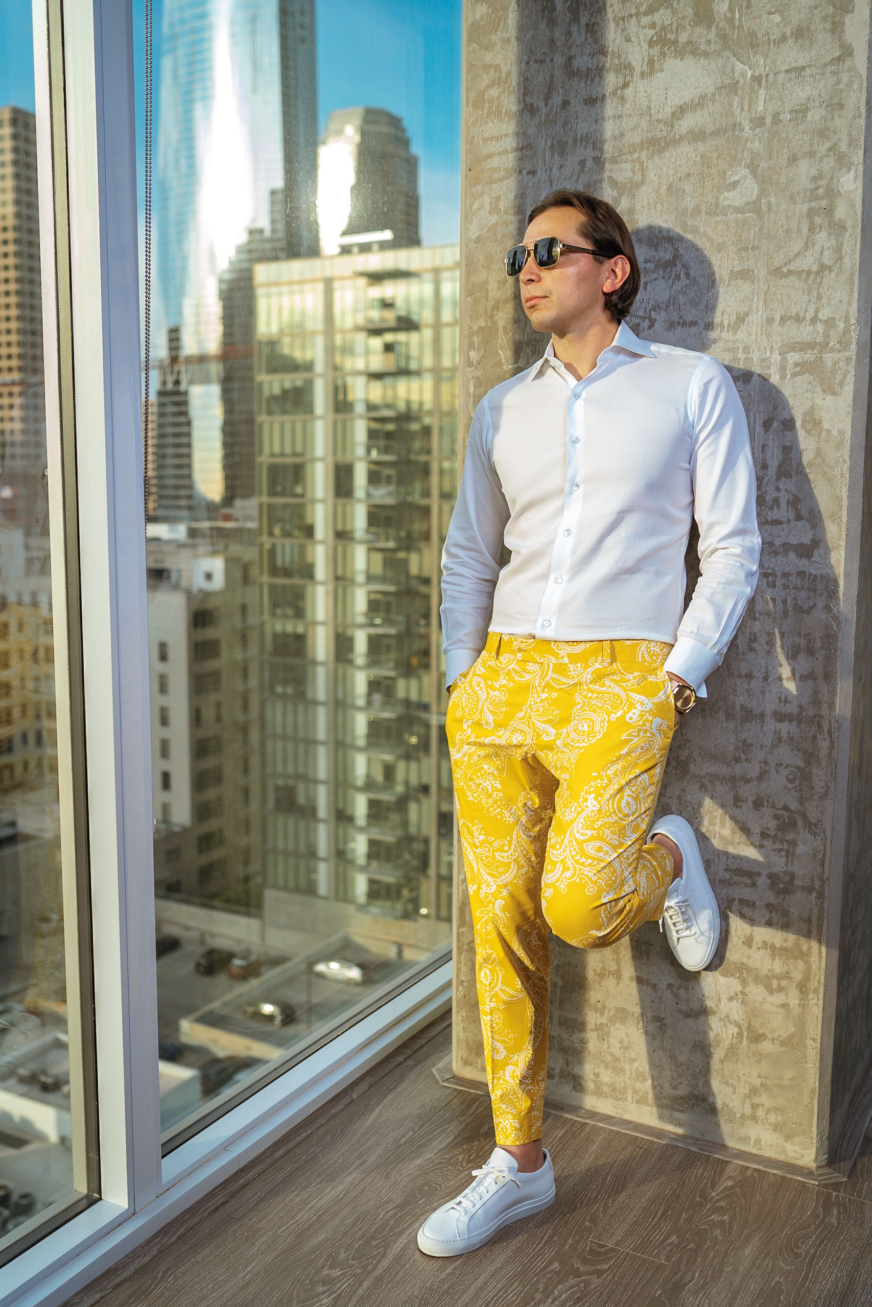 Yellow Paisley Pant