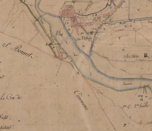 Bac_sur_le_Gardon_cadastre_1848