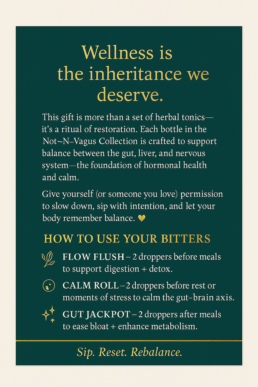 Thumbnail: Not ~N~Vagus herbal Bitters for Hormonal Balancing