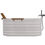 Miniaturbild: AGAPE Vieques Freistehende Stahlbadewanne AVAS0911 mit Rückenlehne aus Iroko