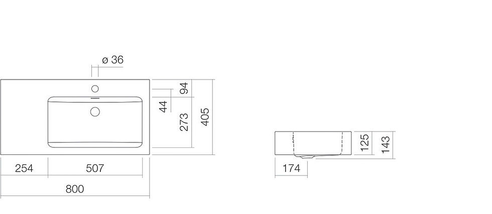 Thumbnail: Alape washbasin WT.PR800H.R, 4207000000