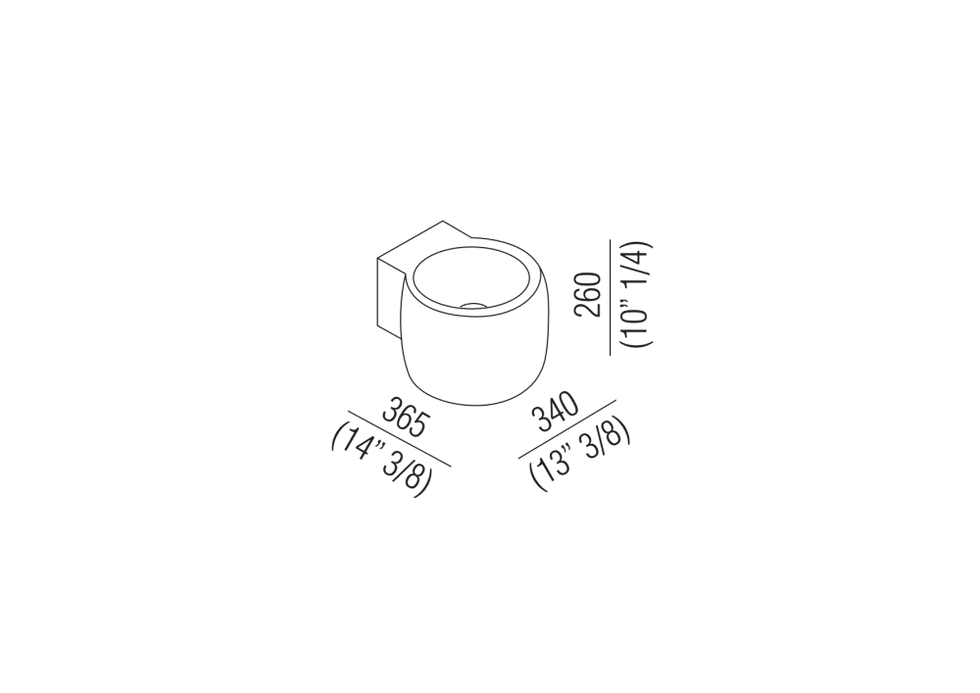 Thumbnail: AGAPE Cheese wall-mounted washbasin ACER0710N