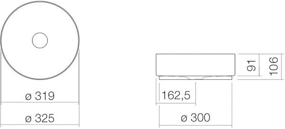 Thumbnail: Alape AB.KE325 countertop washbasin, 3220000000s