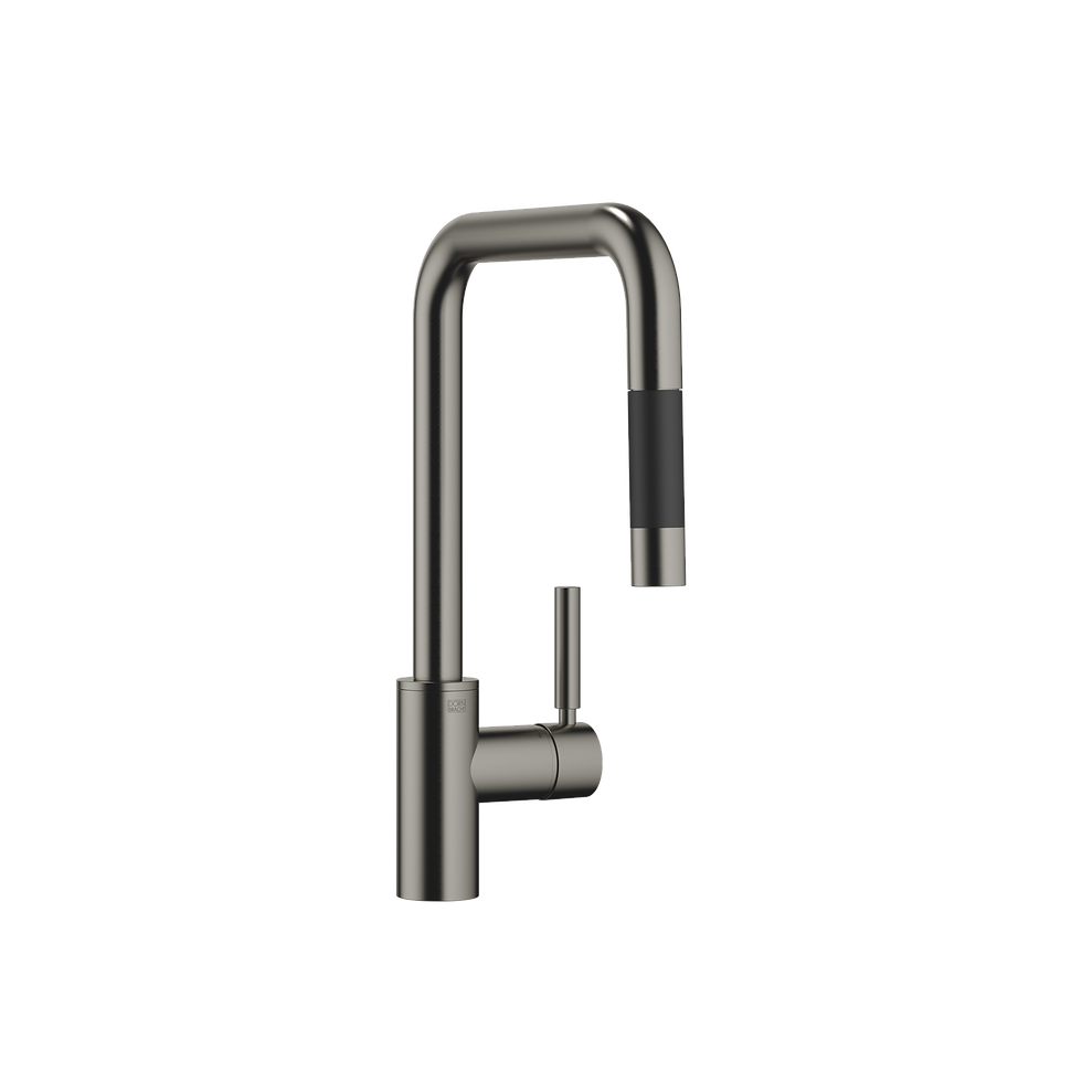META SQUARE Sink Faucet - Brushed Dark Platinum