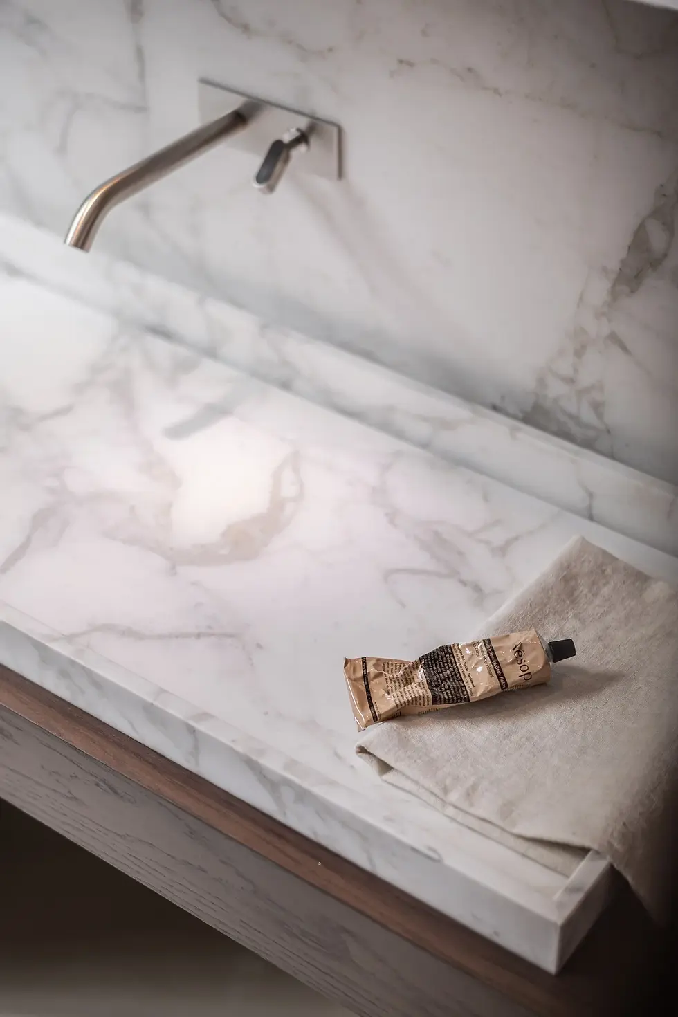Thumbnail: AGAPE 004 Countertop washbasin ACER00460MC 60 cm, Carrara ACER00460MC