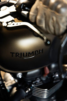 Triumph motorcycle photoshoot Edinburgh