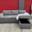 Thumbnail: Coddle Luke Fabric Sofa with Reversible Chaise and Storage, Gray