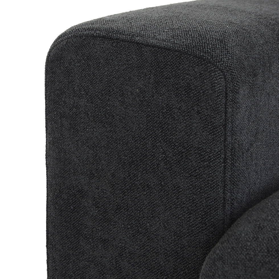 Thumbnail: Cloud 4pc Modular Sectional Sofa with Storage Ottoman, Black
