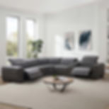 Karson 6-piece Leather Power Reclining Sectional with Power Headrests