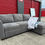Thumbnail: Coddle Luke Fabric Sofa with Reversible Chaise and Storage, Gray