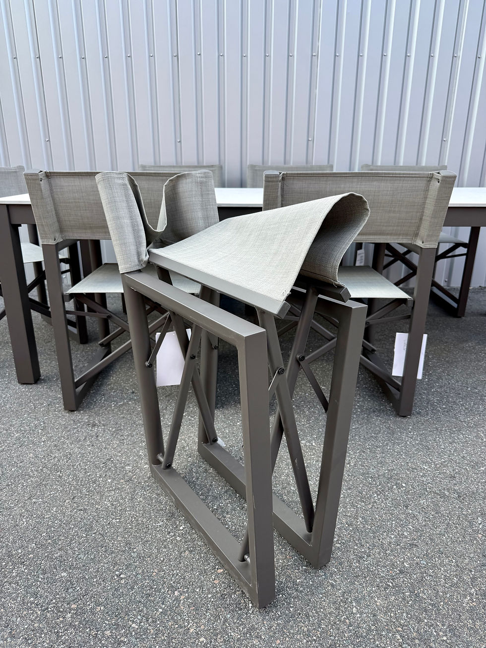 Thumbnail: SunVilla Anchor 9-piece Outdoor Patio Dining Set with Folding Chairs