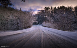 Snowy Roads in West Michigan