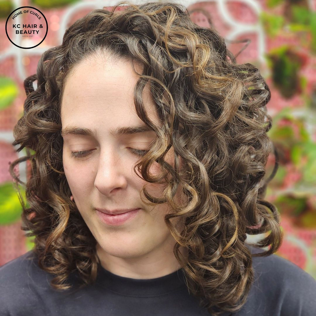 curly haired client