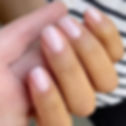 Subtle pink nails