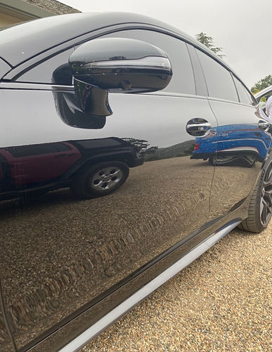 Exterior of a polished car to show Hand Wax 