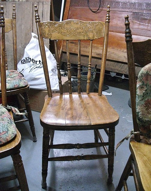 Miniature : Ens. Chaises Press-Back