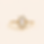 Gold plated opal ring with zircon accents for custom jewelry brands
