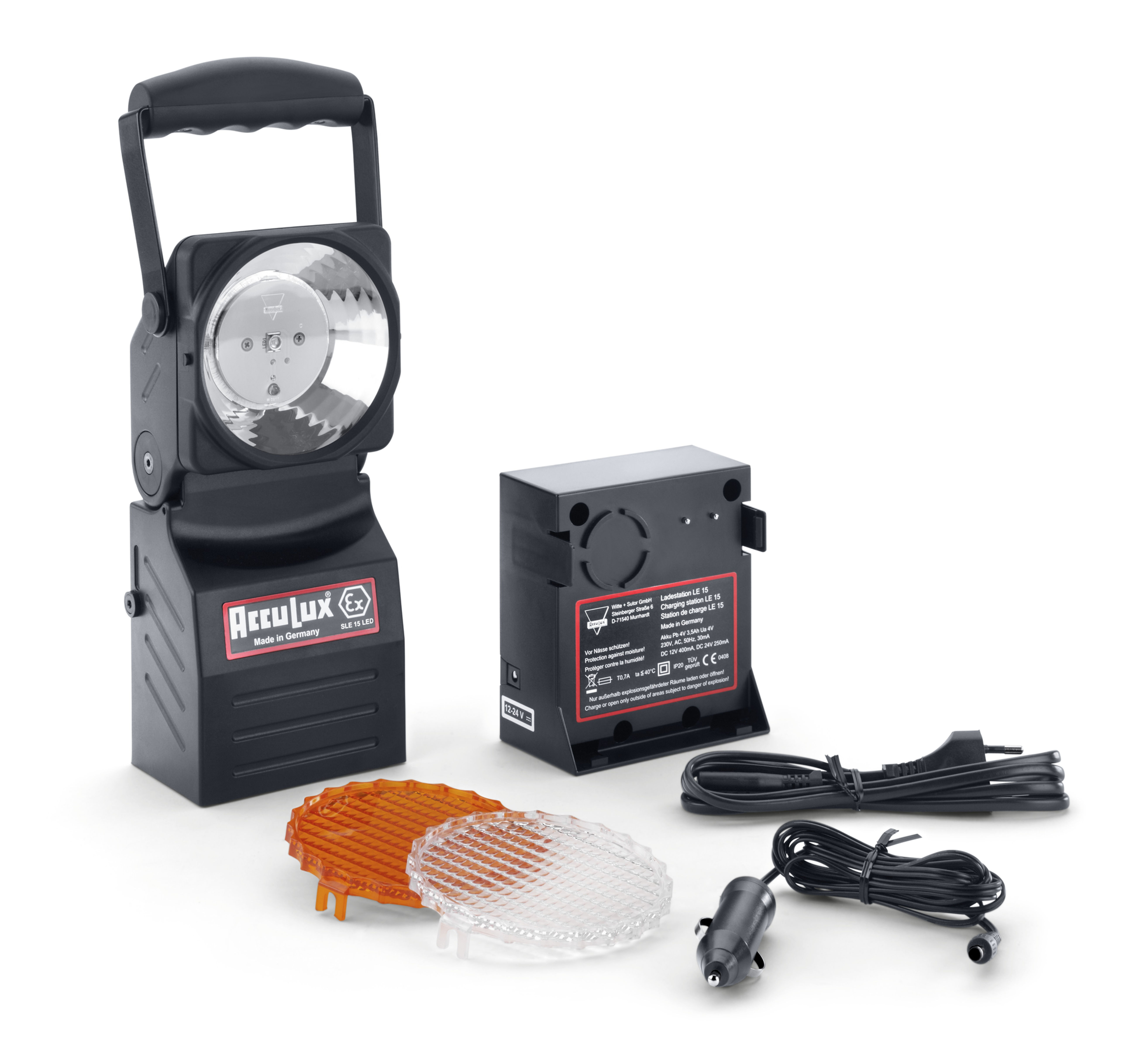 Foco de trabalho com carregador