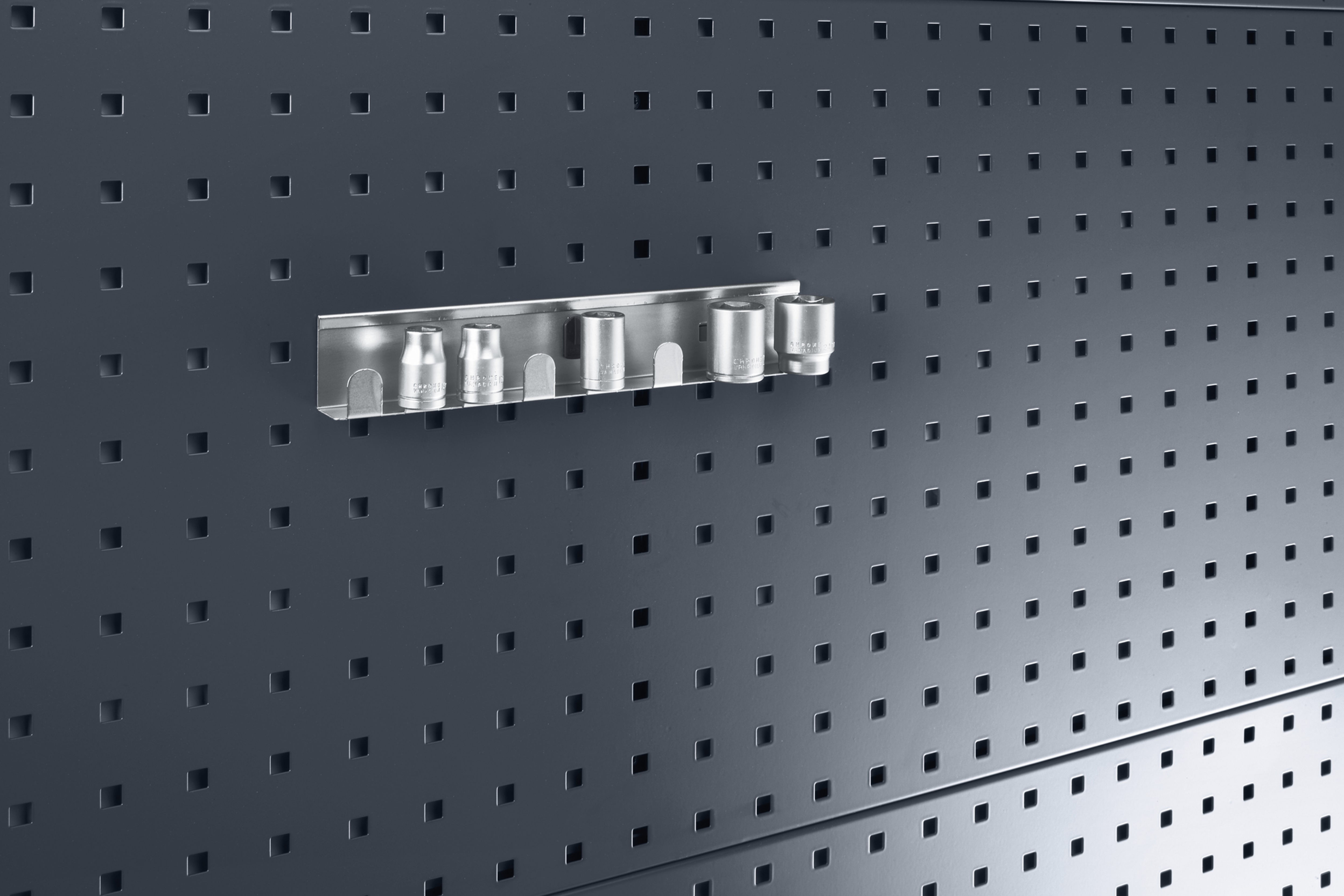 Suporte de 8 posições para chaves de 1/2" - 1 unidade