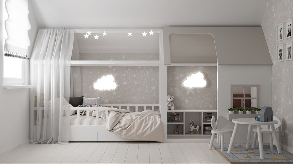 3D render dečije sobe