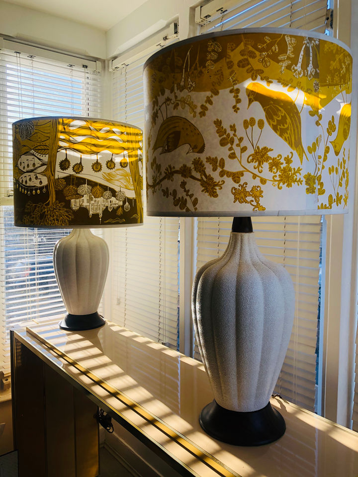 MCM Ceramic Lamps