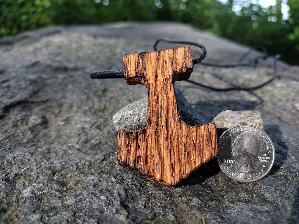 Thumbnail: Tiger's Eye Pyrite Mjölnir 