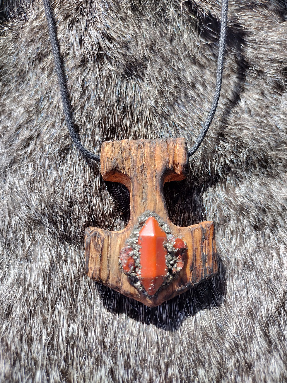Thumbnail: Red Jasper Carnelian Mjölnir 