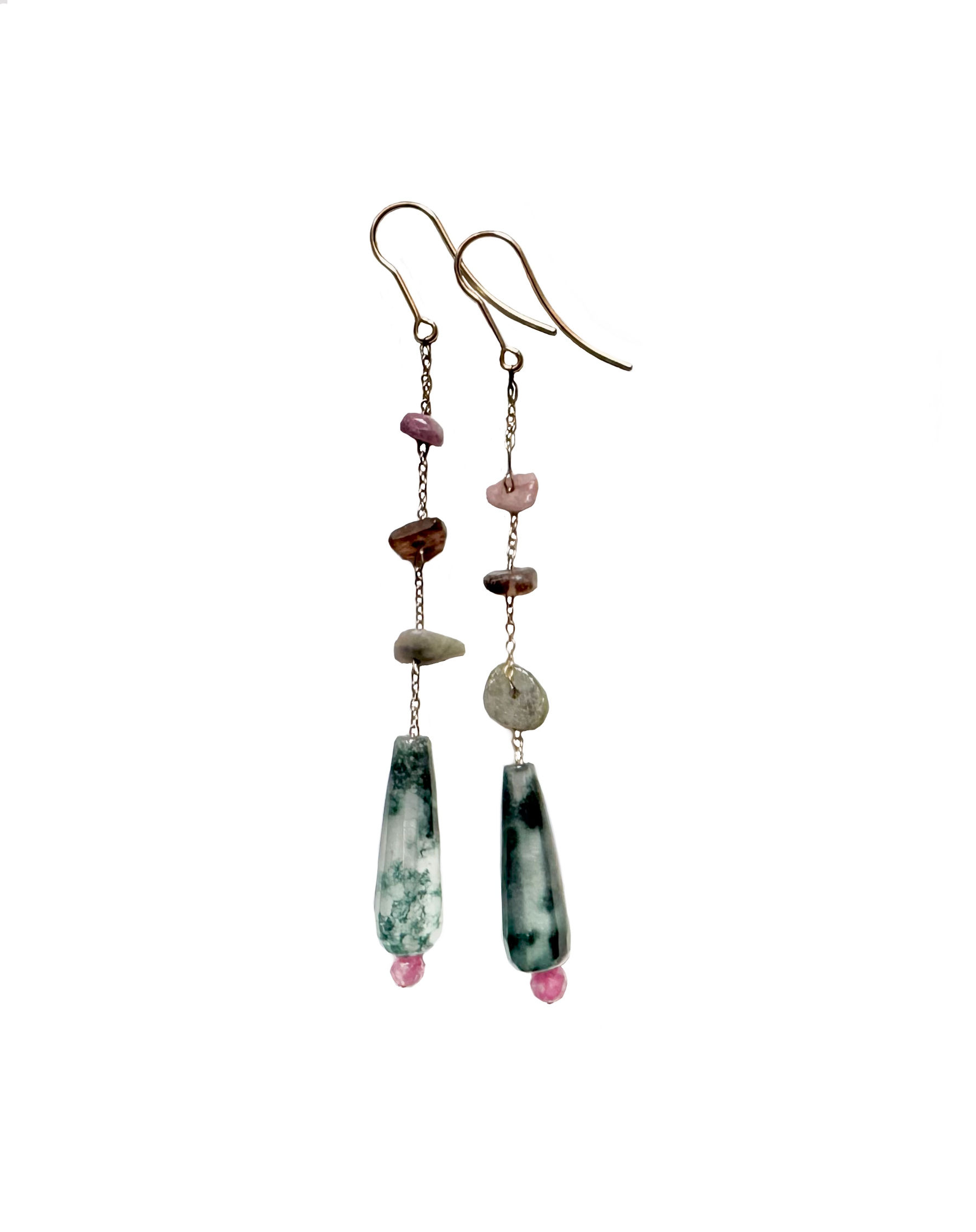 Pendientes Lagrima Verde